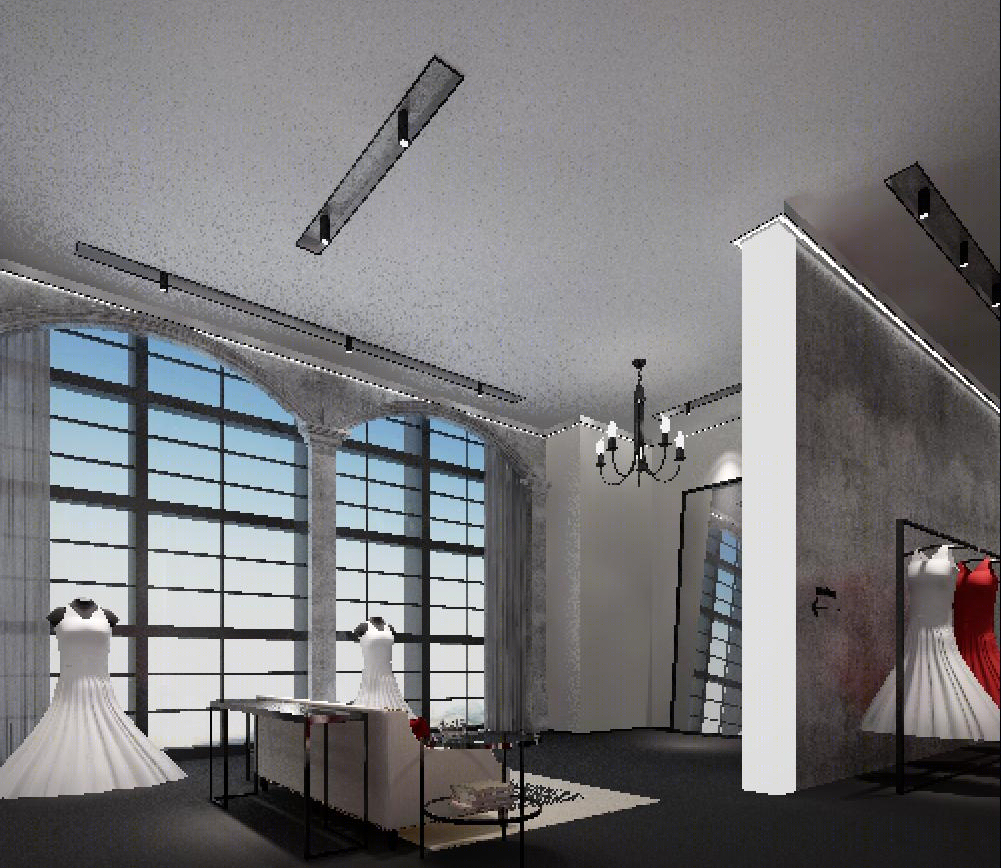 福田保税区英伦风婚纱展厅设计丨中国深圳丨中良装饰设计（深圳）有限公司-3