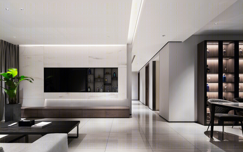 181m²现代极简主义婚房-8