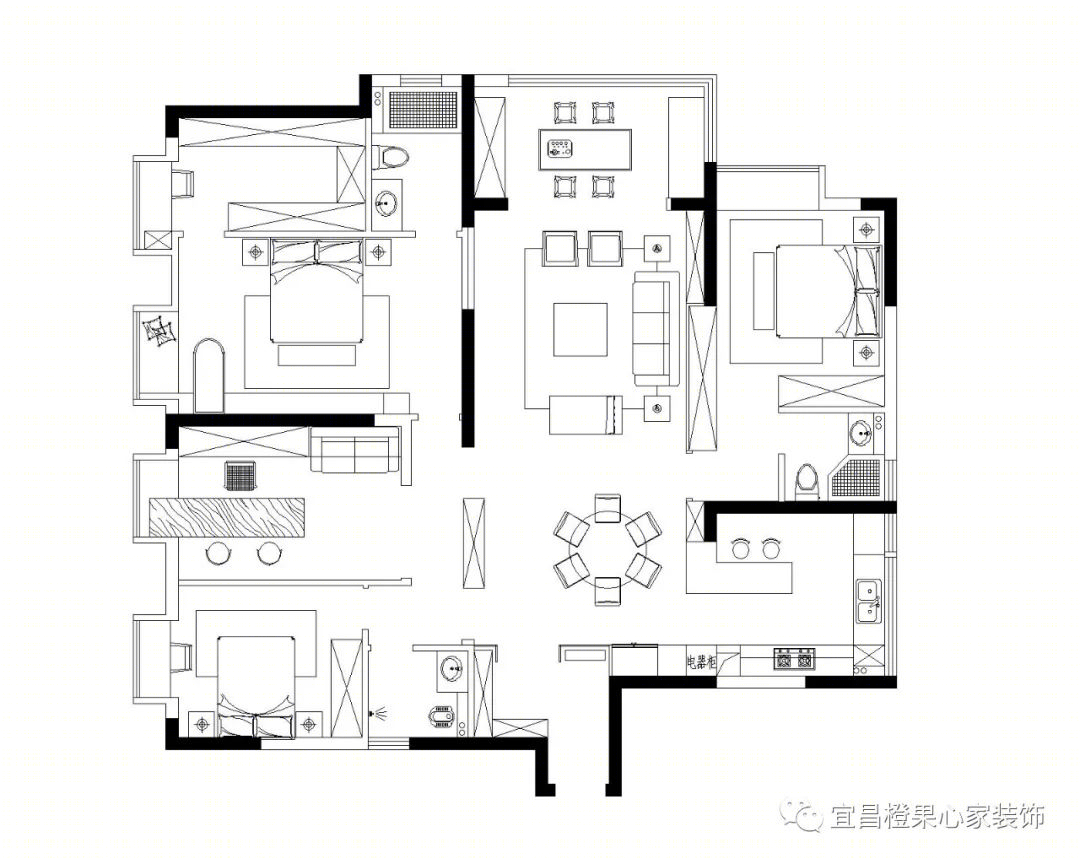 新光天地 189m²现代中式，LDK 一体化理念打造温馨家园-6