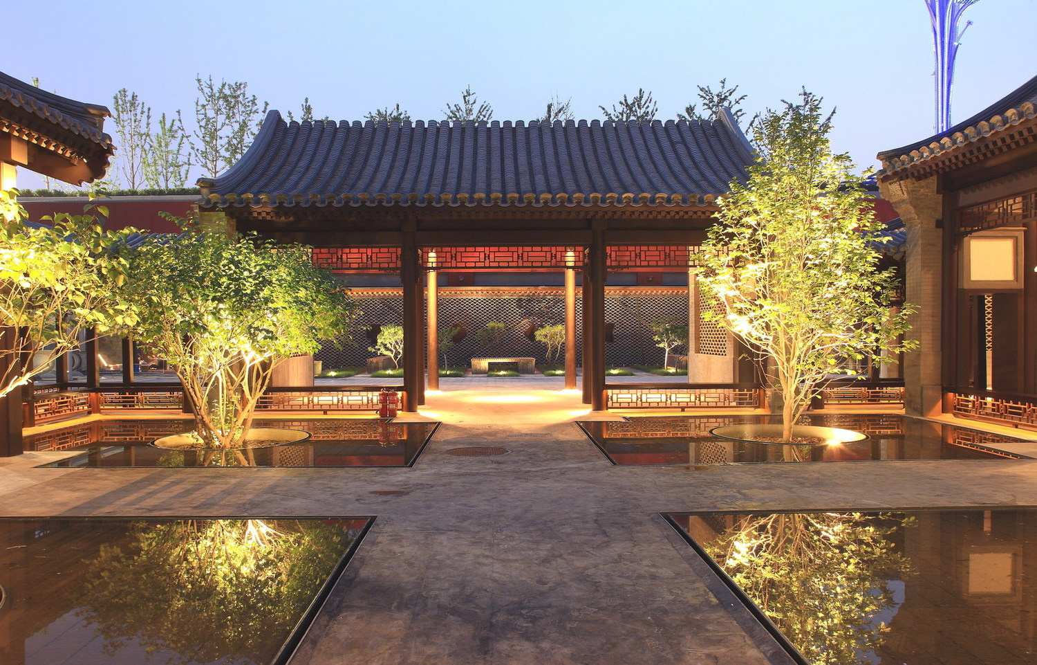 北京奥林匹克下沉花园 · “瓦院”传统与现代的完美融合-4