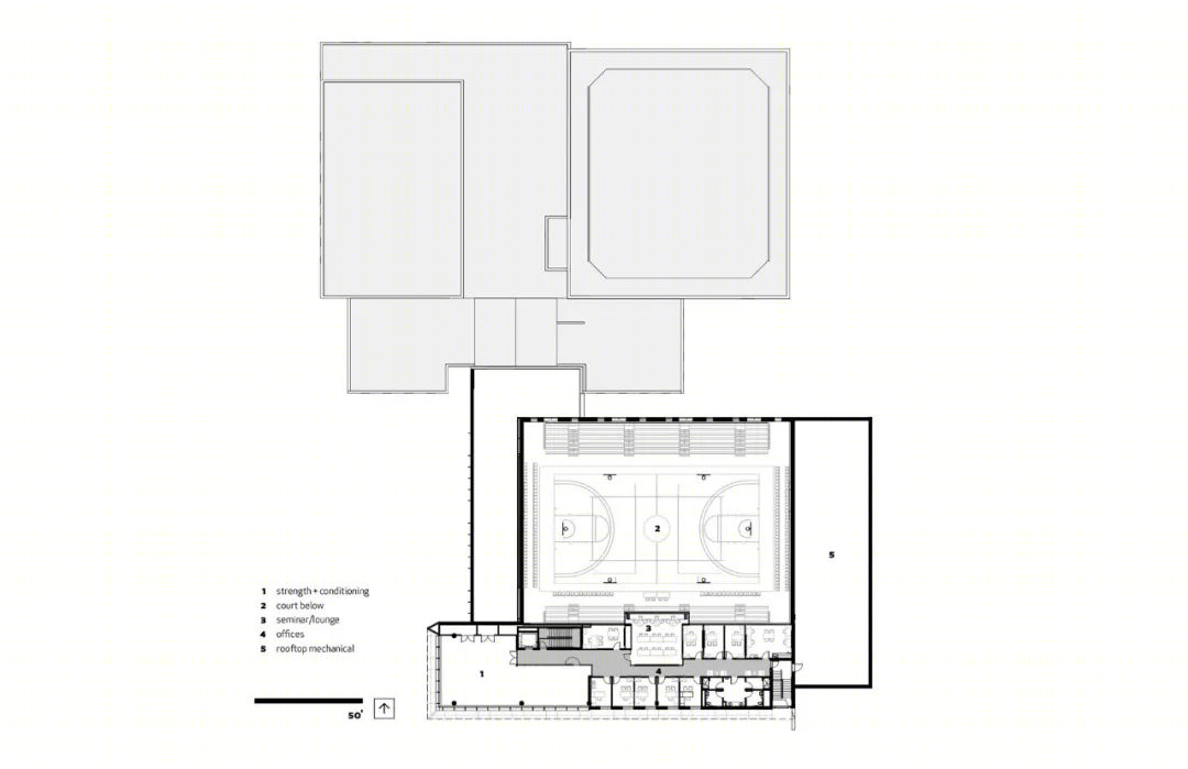 康涅狄格州圣约瑟夫大学运动中心丨美国哈特福德丨JCJ Architecture-34