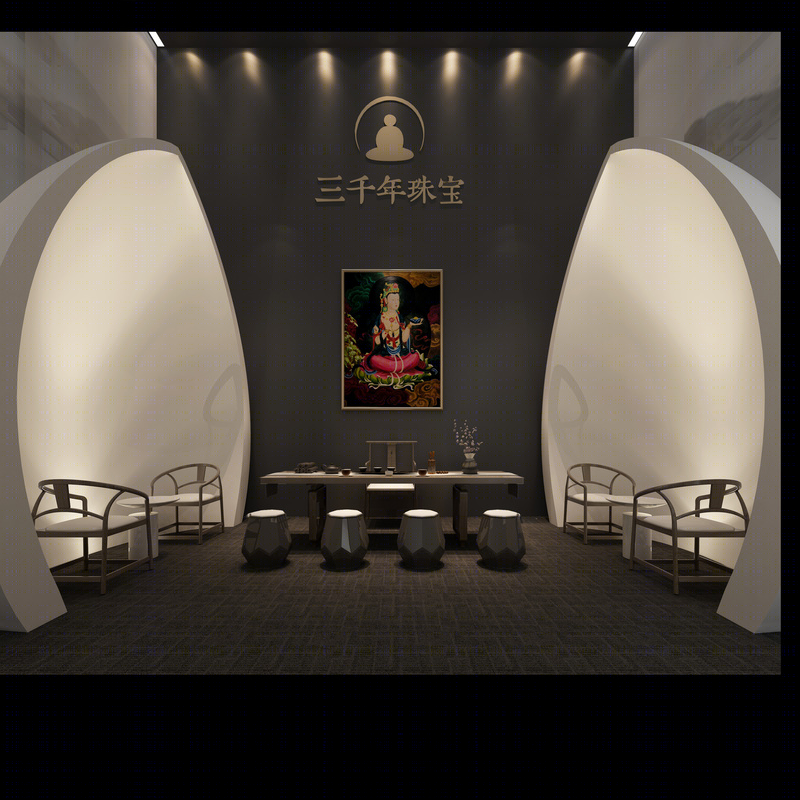 吴成宇丨珠宝店丨三千年珠宝展会空间-3
