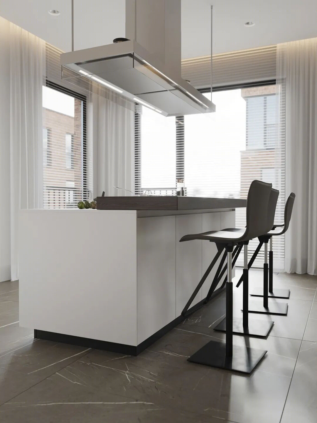 哈萨克斯坦黑白灰美学复式住宅丨哈萨克斯坦阿拉木图-28