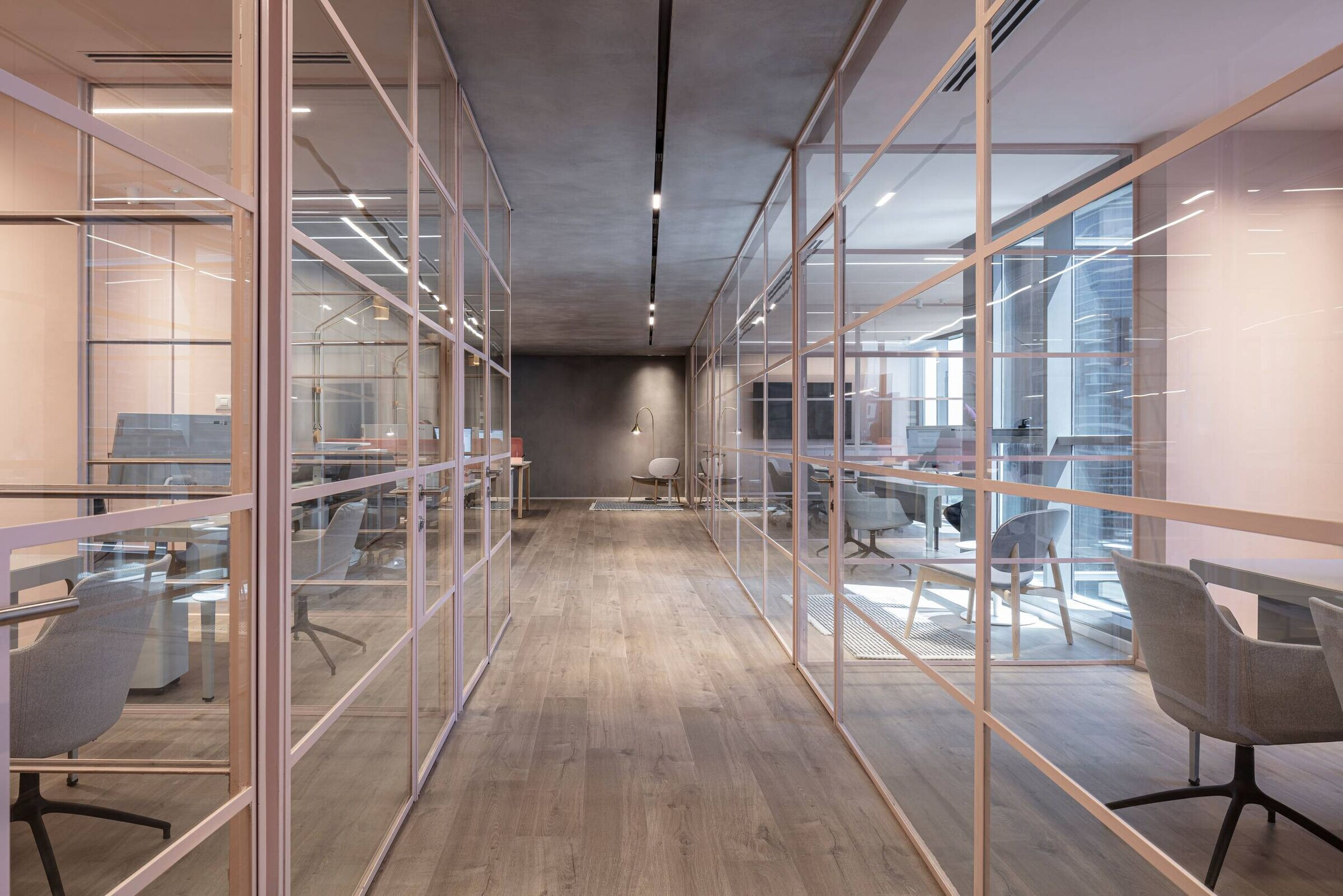 粉色保险办公室丨以色列丨Amit design studio-33