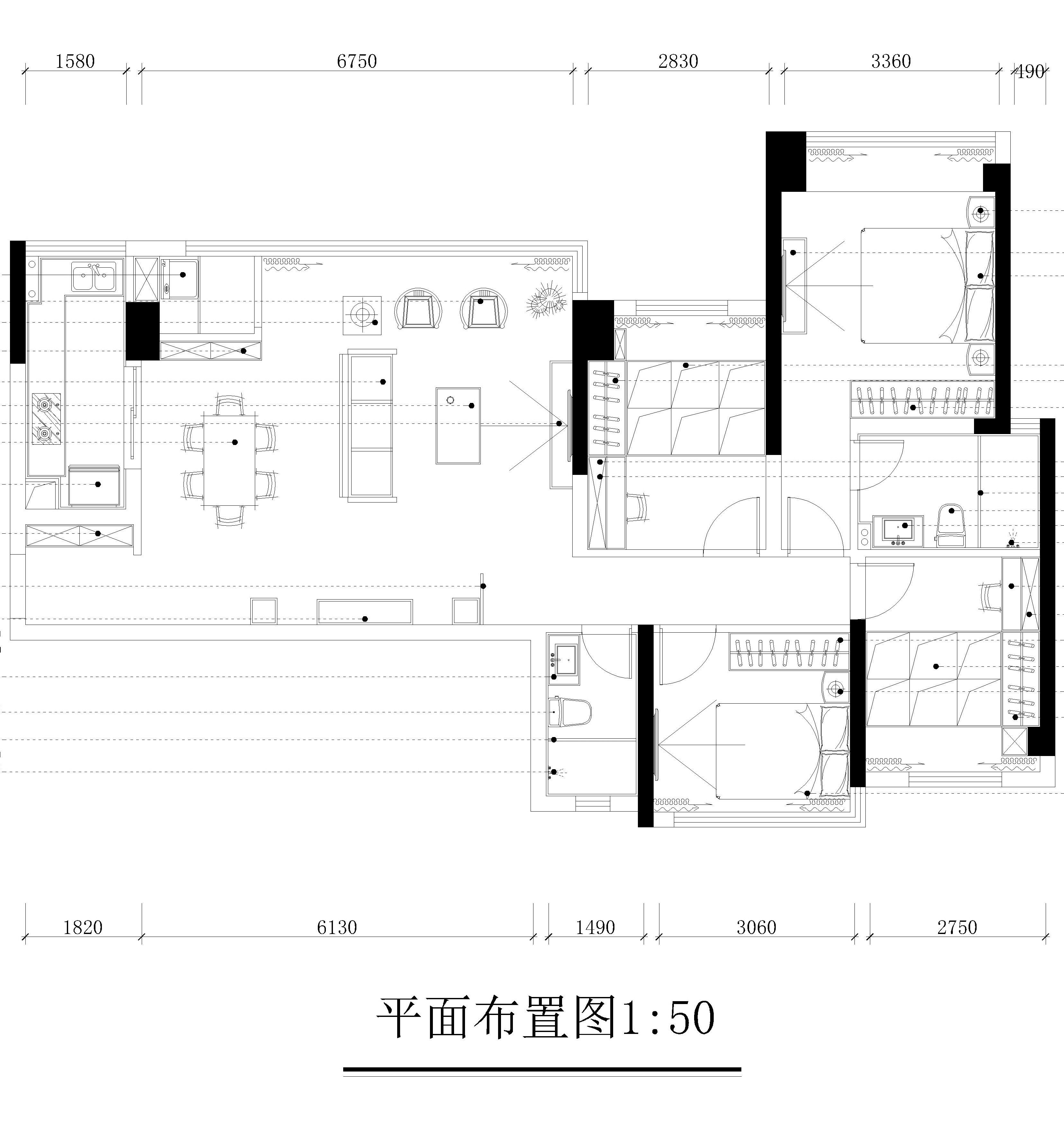 龙湖九里晴川 127 平米新中式风格装修解析-19