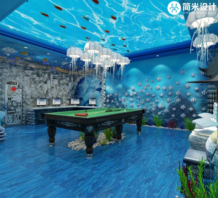 主题轰趴馆设计-海洋海底主题                     -1