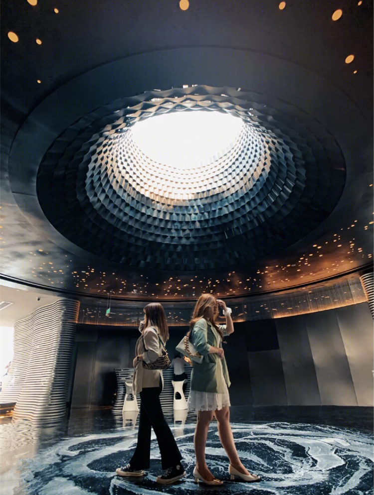 天津浪花艺术馆——鱼鳞银光闪耀的海湾地标-19