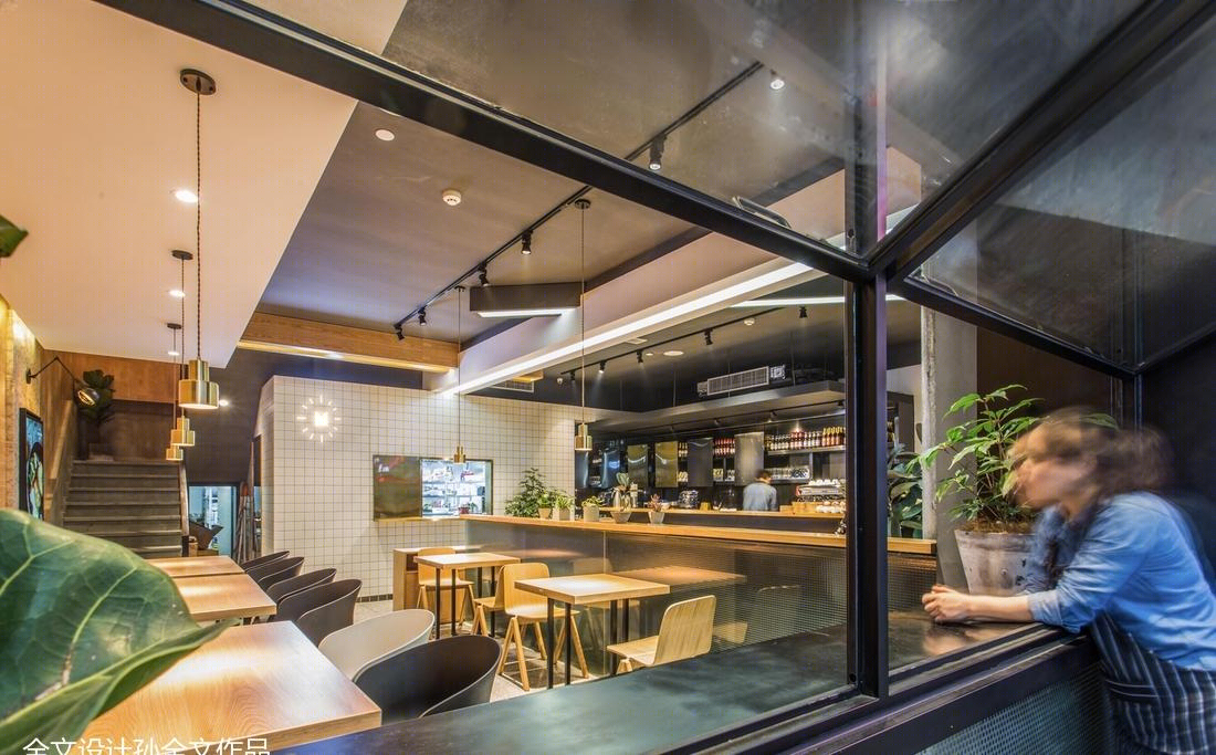 《每天》美式休闲餐厅 | 复古融合现代,打造轻松休闲用餐环境-10