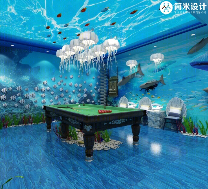 主题轰趴馆设计-海洋海底主题                     -2