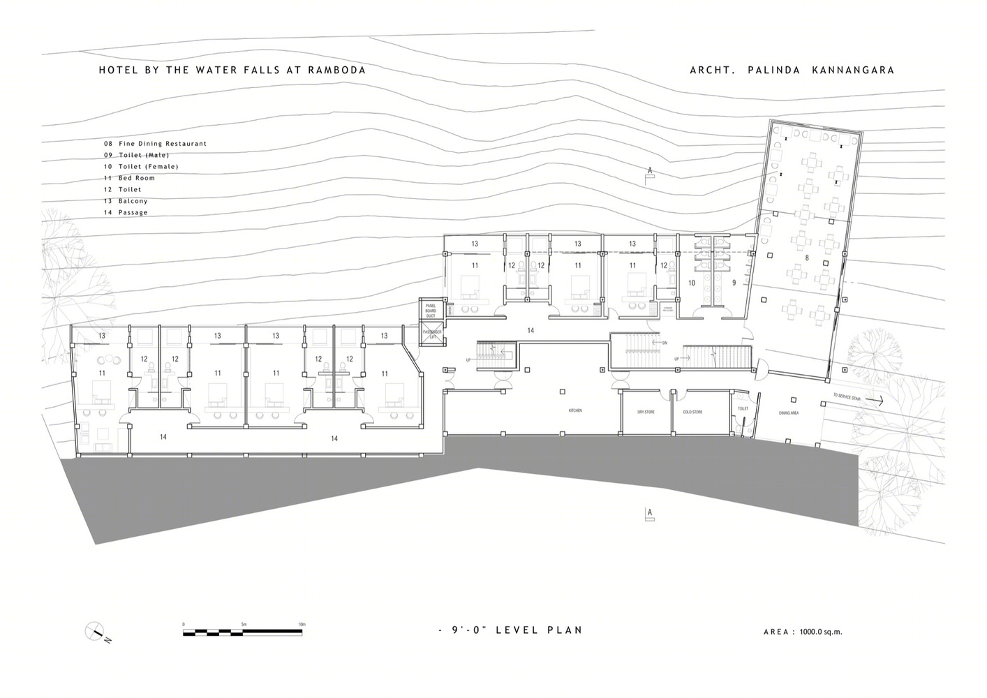 斯里兰卡瀑布旁酒店丨Palinda Kannangara Architects-20