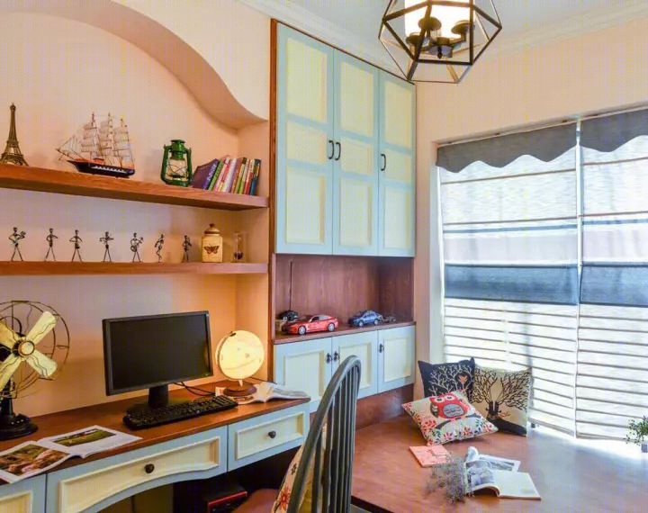 106㎡地中海风情三居室，自然优雅生活空间-38