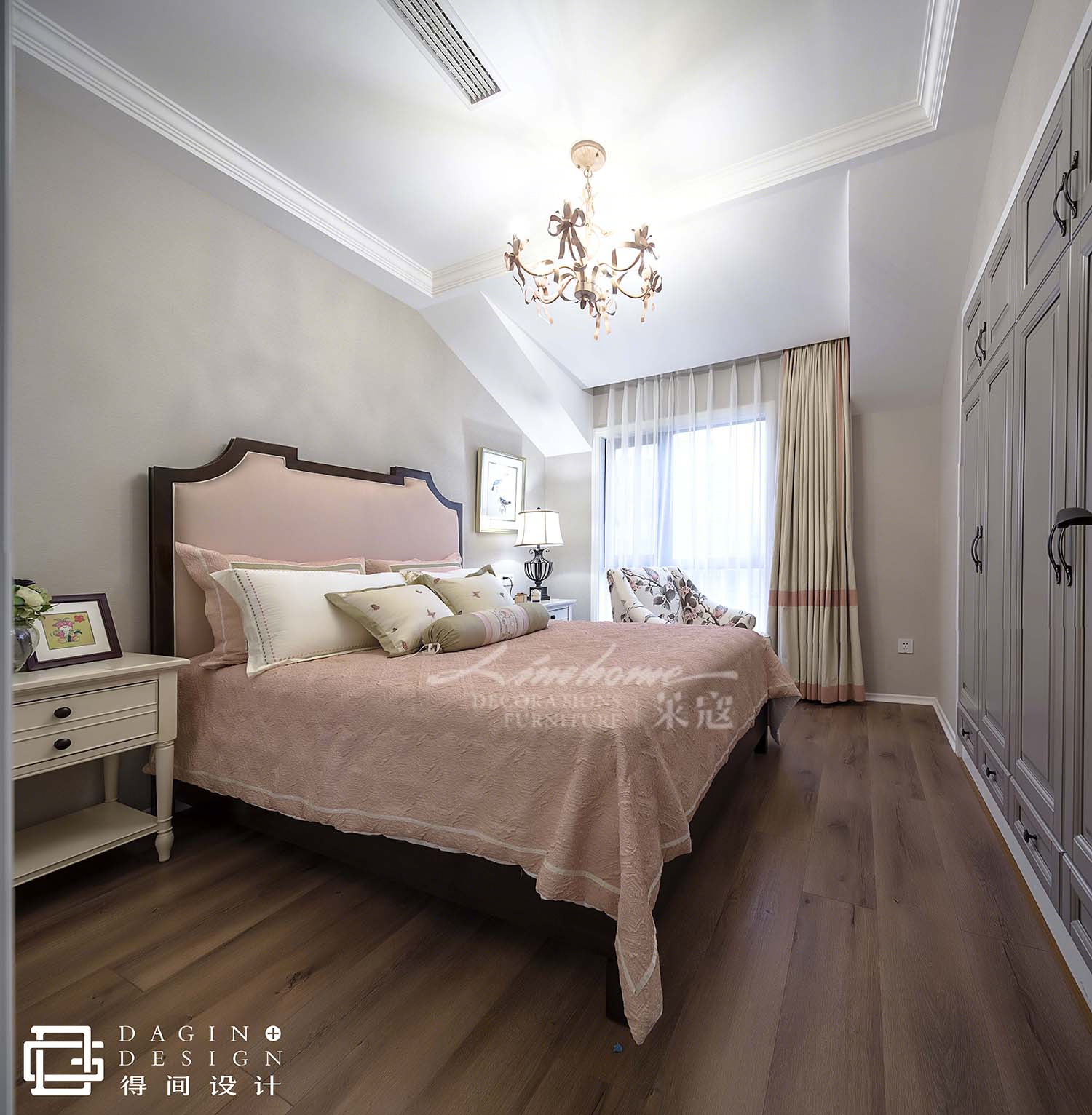 武汉金地格林小镇 220㎡现代美式家居设计-62