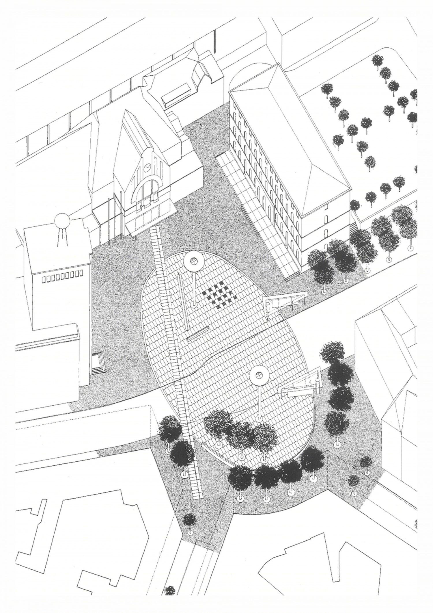 德国亚琛班霍夫车站广场 · 椭圆几何的公共空间设计丨HH+F Architekten Hentrup Heyes + Fuhrmann-40