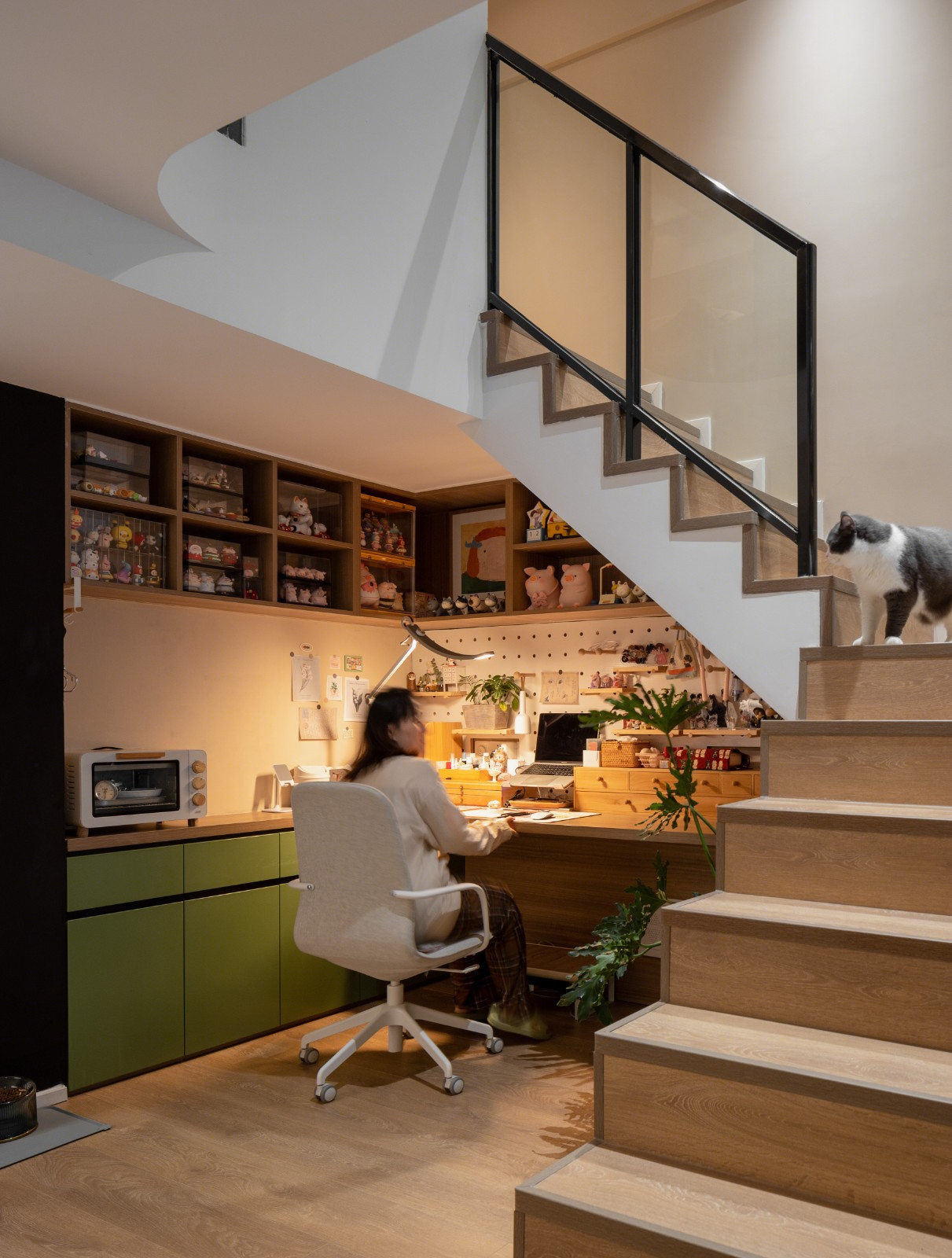 俩人俩猫的温馨小屋 loft公寓-13