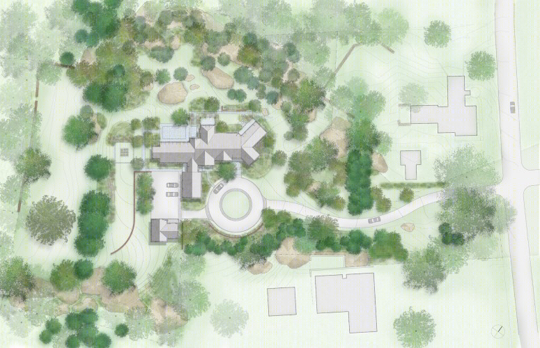 美国山地森林里的现代几何住宅(America Montane Forest Apartments)-24