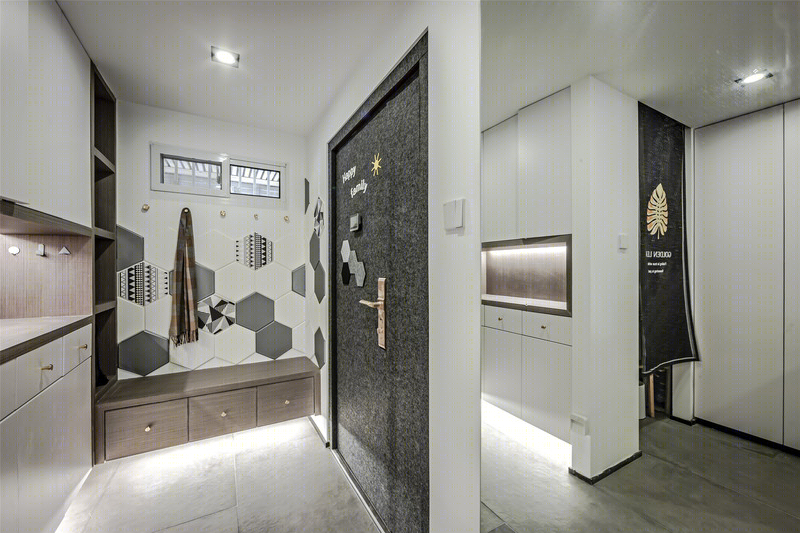 自由流淌的现代轻工业婚房设计-11