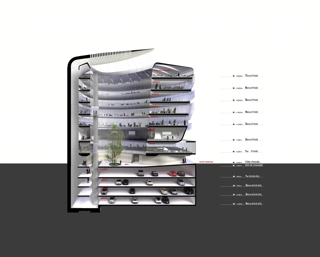 法国巴黎COLAS总部大楼丨IAD,Rafael de La-Hoz Arquitectos-21