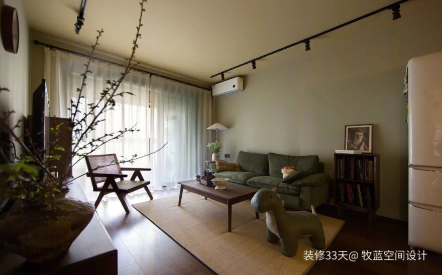 广州 88 平复古三室丨中国广州丨牧蓝空间设计(广州)-11