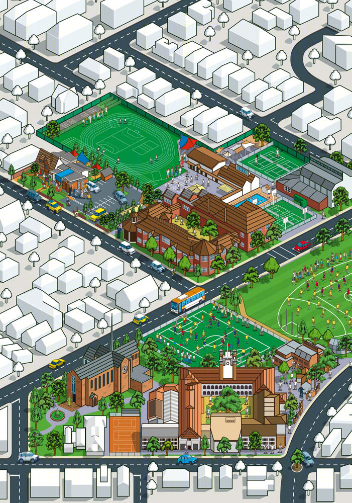 墨尔本 Brighton Grammar School 校园地图设计-9