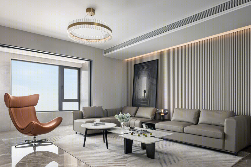 揽胜公园私宅·现代简约的湖景生活-15