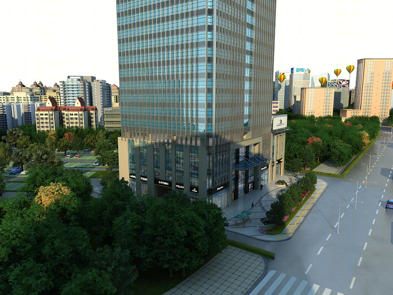 欧东强丨办公建筑丨办公大楼大堂及公共空间设计-0
