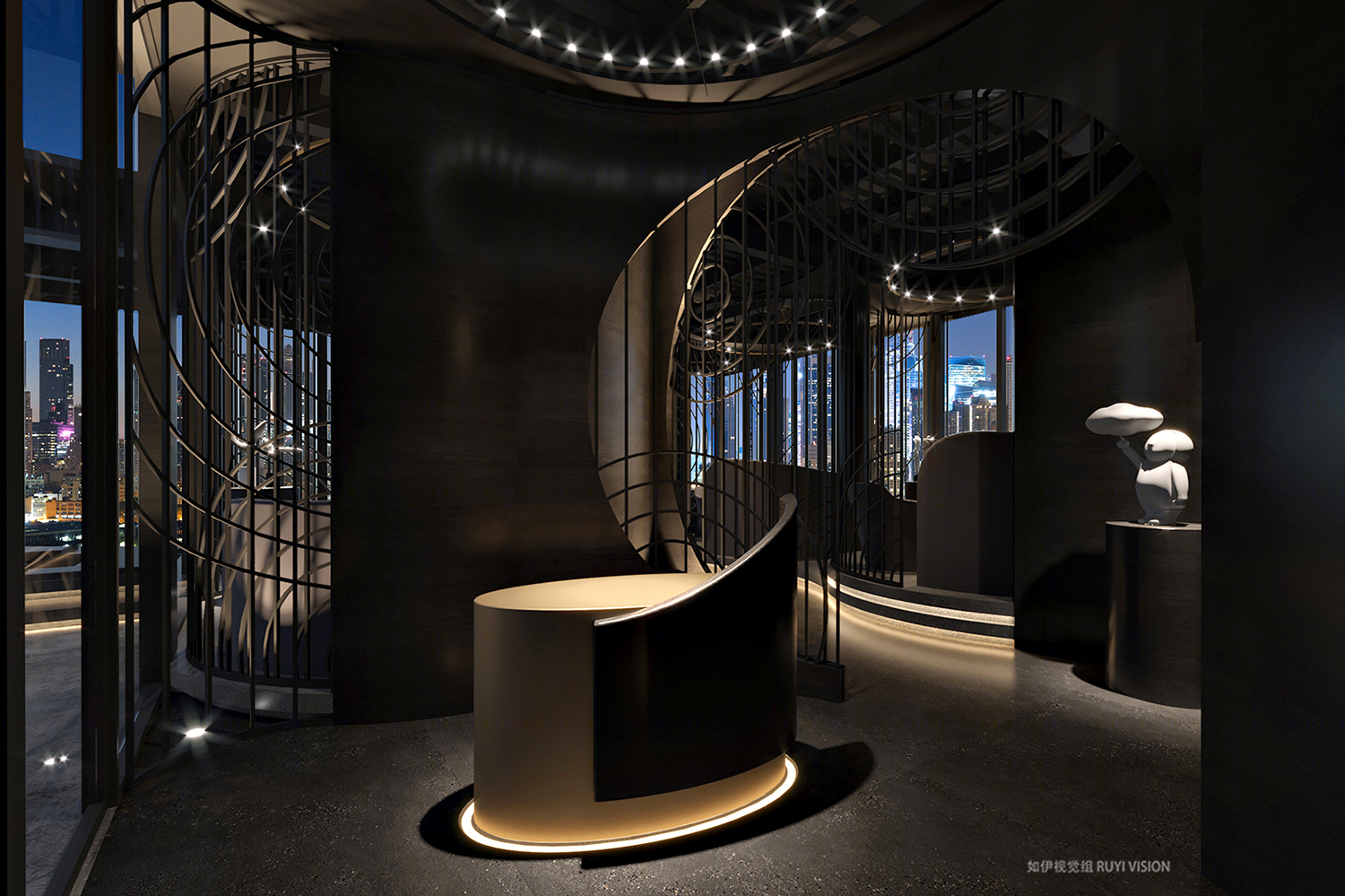 如伊视觉餐厅展厅空间设计-7