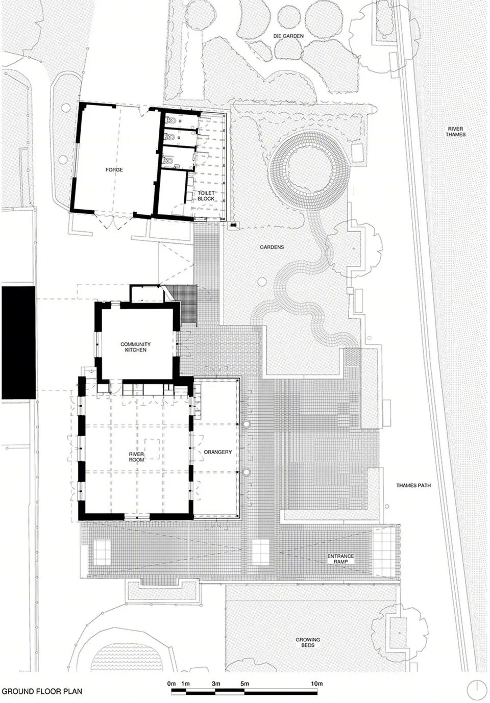 泰晤士河畔的绿色“温室”——伦敦 Surrey Docks 城市农场建筑翻新-9