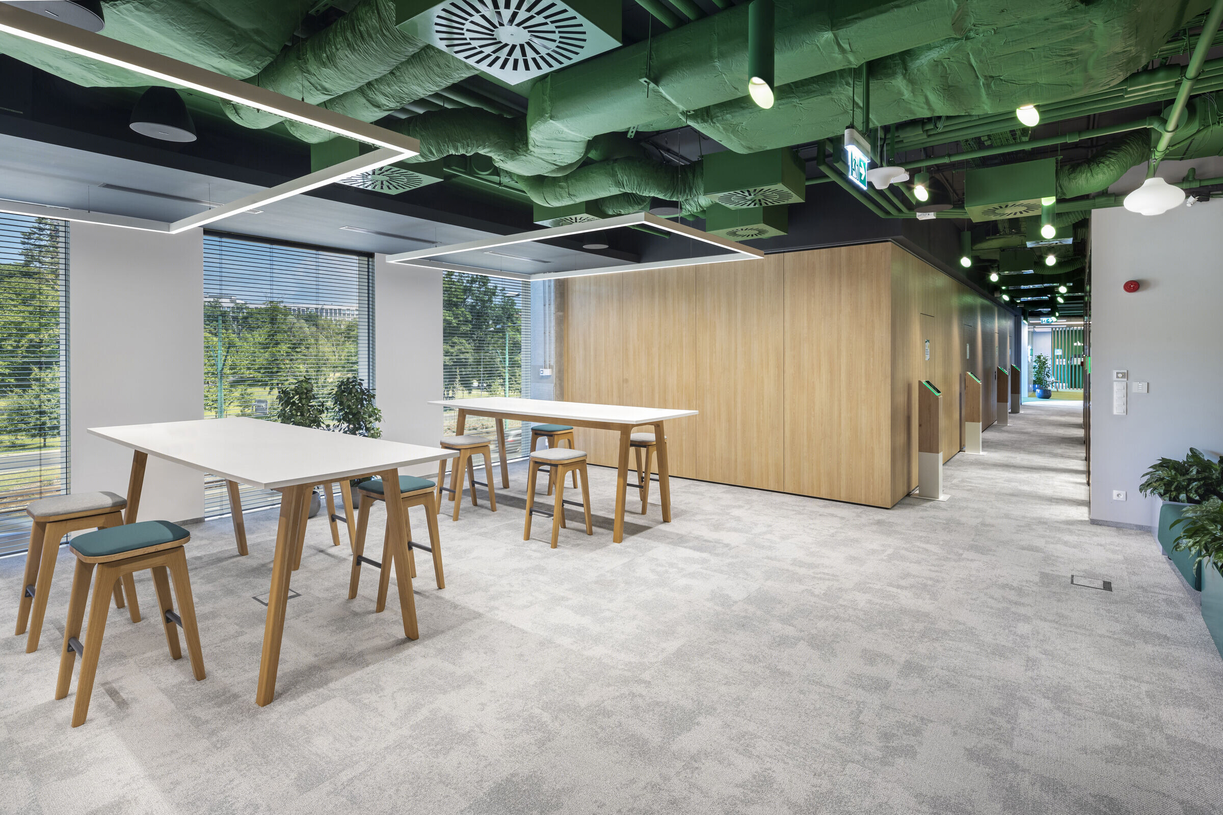 绿色生态的现代办公室设计ŻABKA 波兰 Poznań 办公室丨Trzop Architekci-14