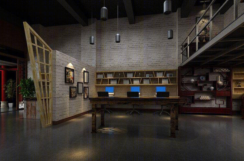 灵山某办公室装修设计-0