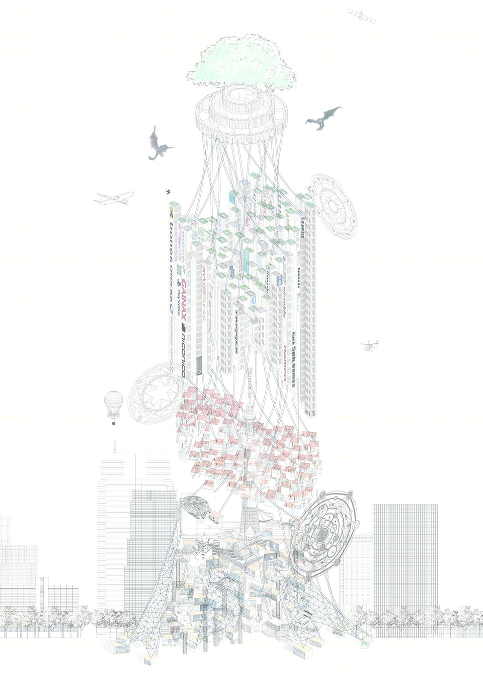 河北工业大学建筑学四年级高层设计展-92