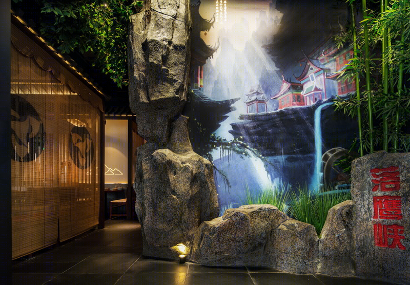 深圳“缙云山”中餐厅 | 武侠风情融入餐饮空间-10