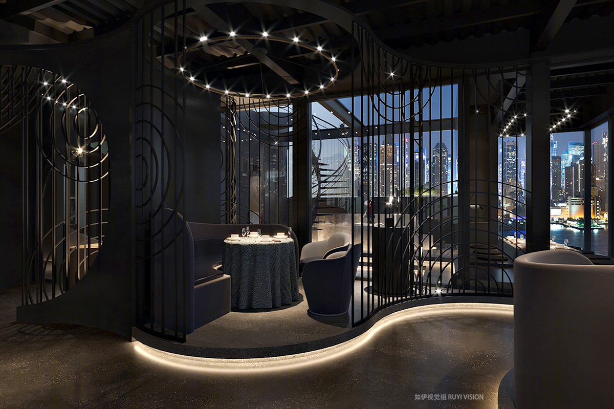 如伊视觉餐厅展厅空间设计-8