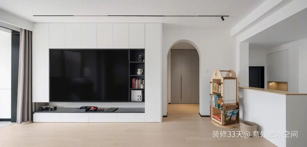 上海徐汇区现代简约错层三室两卫住宅设计丨中国上海丨意外之外空间(上海)-13