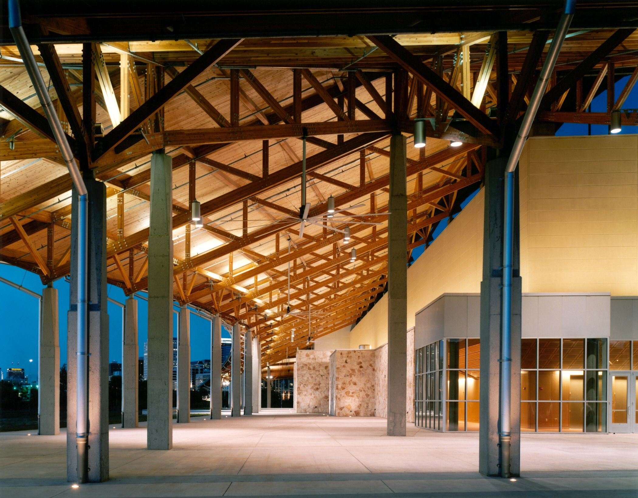 奥斯汀公园社区活动中心·融合自然的庆典帐篷-19