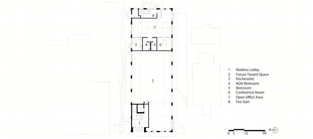 小体量办公建筑的当代与历史融合丨美国丨Wang Architects-45