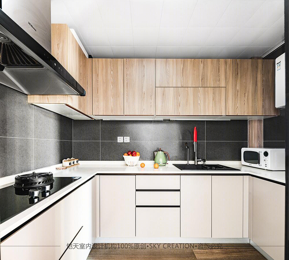 现代简约风莫兰迪色叠拼别墅设计-19