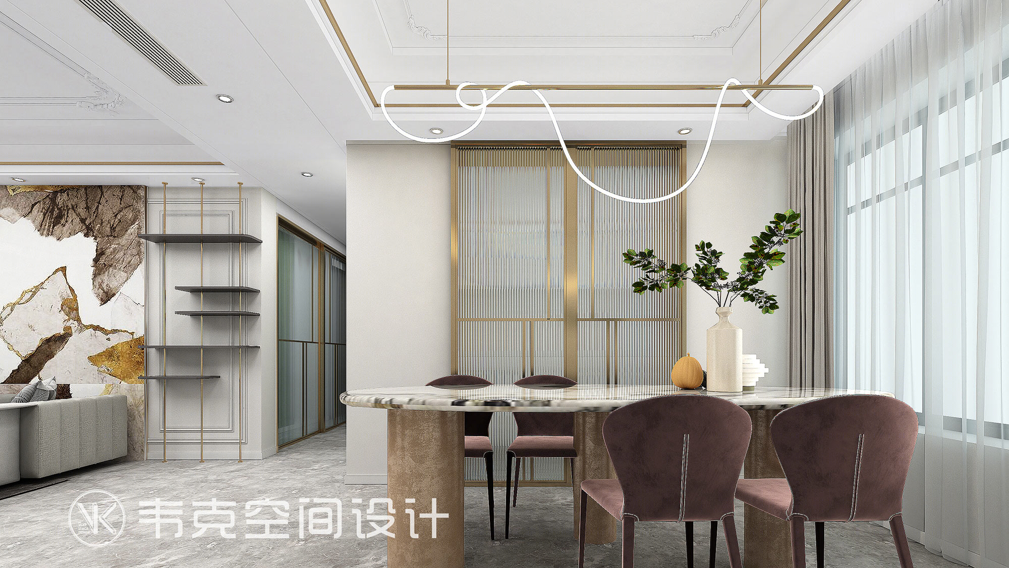 韦克丨轻奢风打造高级生活空间-11