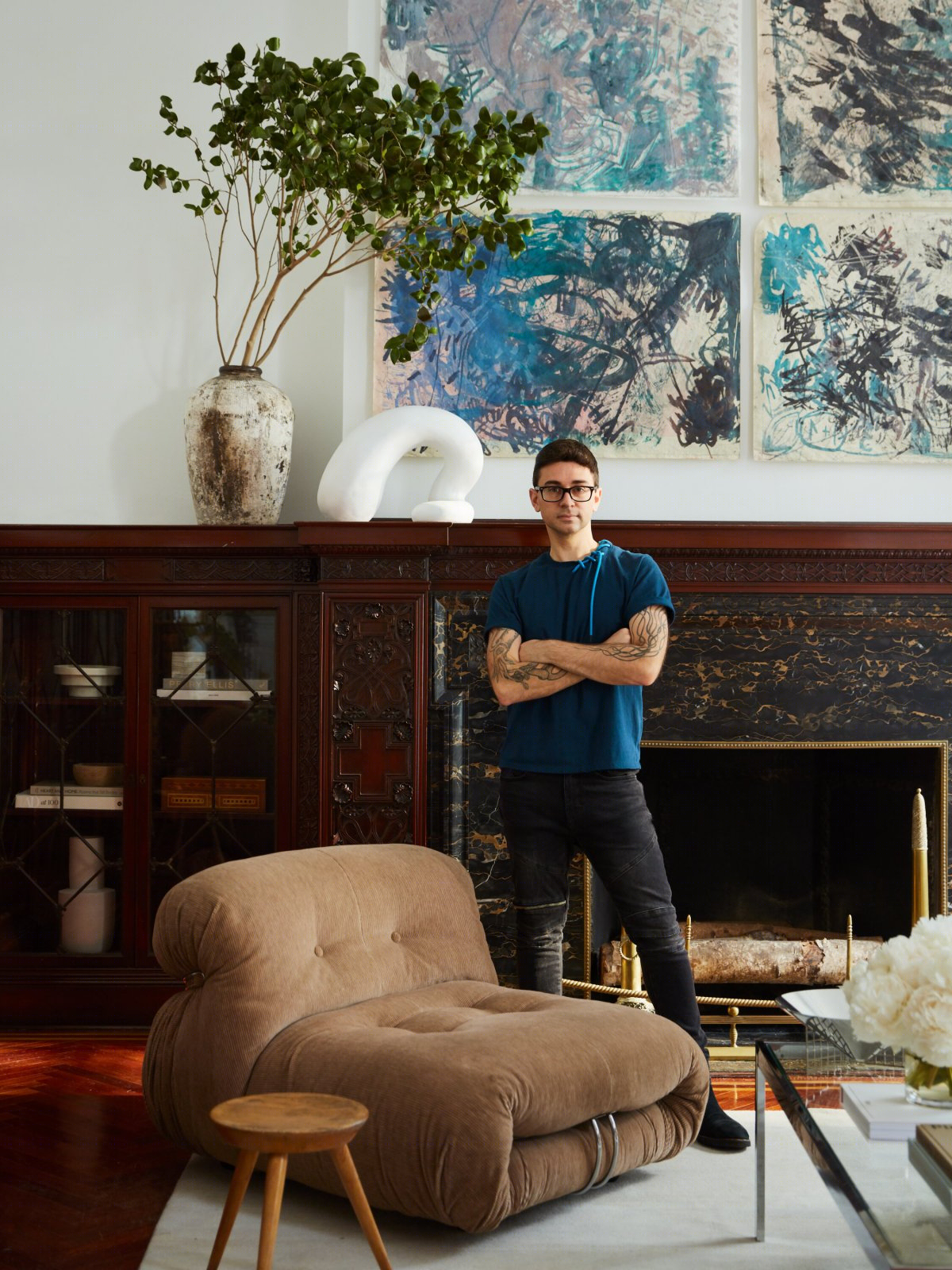 Siriano Interiors 打造纽约曼哈顿中城时尚镇屋-9