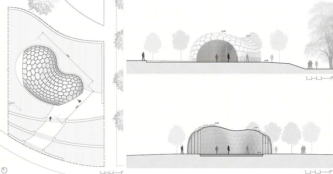 德国斯图加特大学机器人建造的木结构展览馆-13