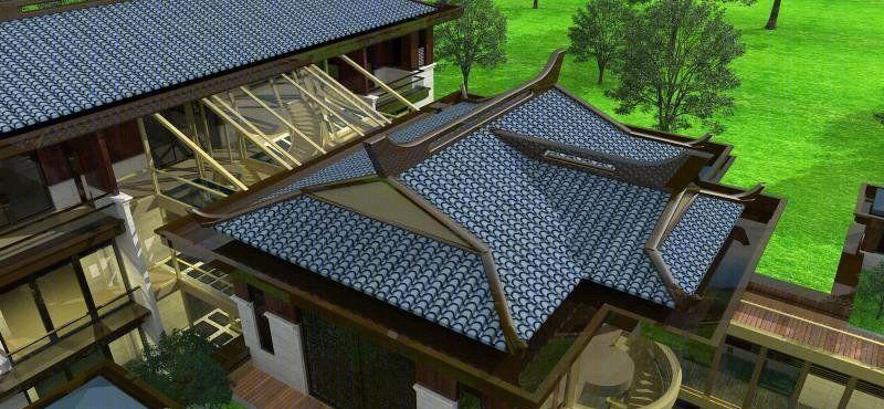 中国院子,新中式大宅设计,狮子座建筑设计-21