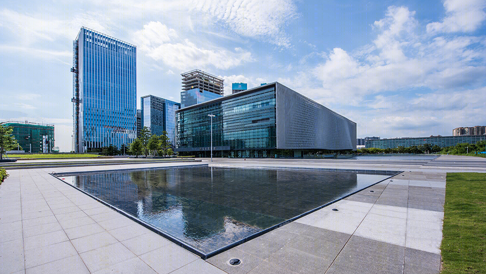 深圳宝安图书馆绿色海浪景观设计-13