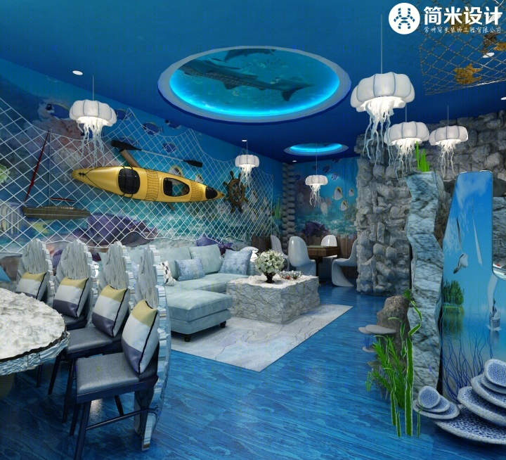 主题轰趴馆设计-海洋海底主题                     -5