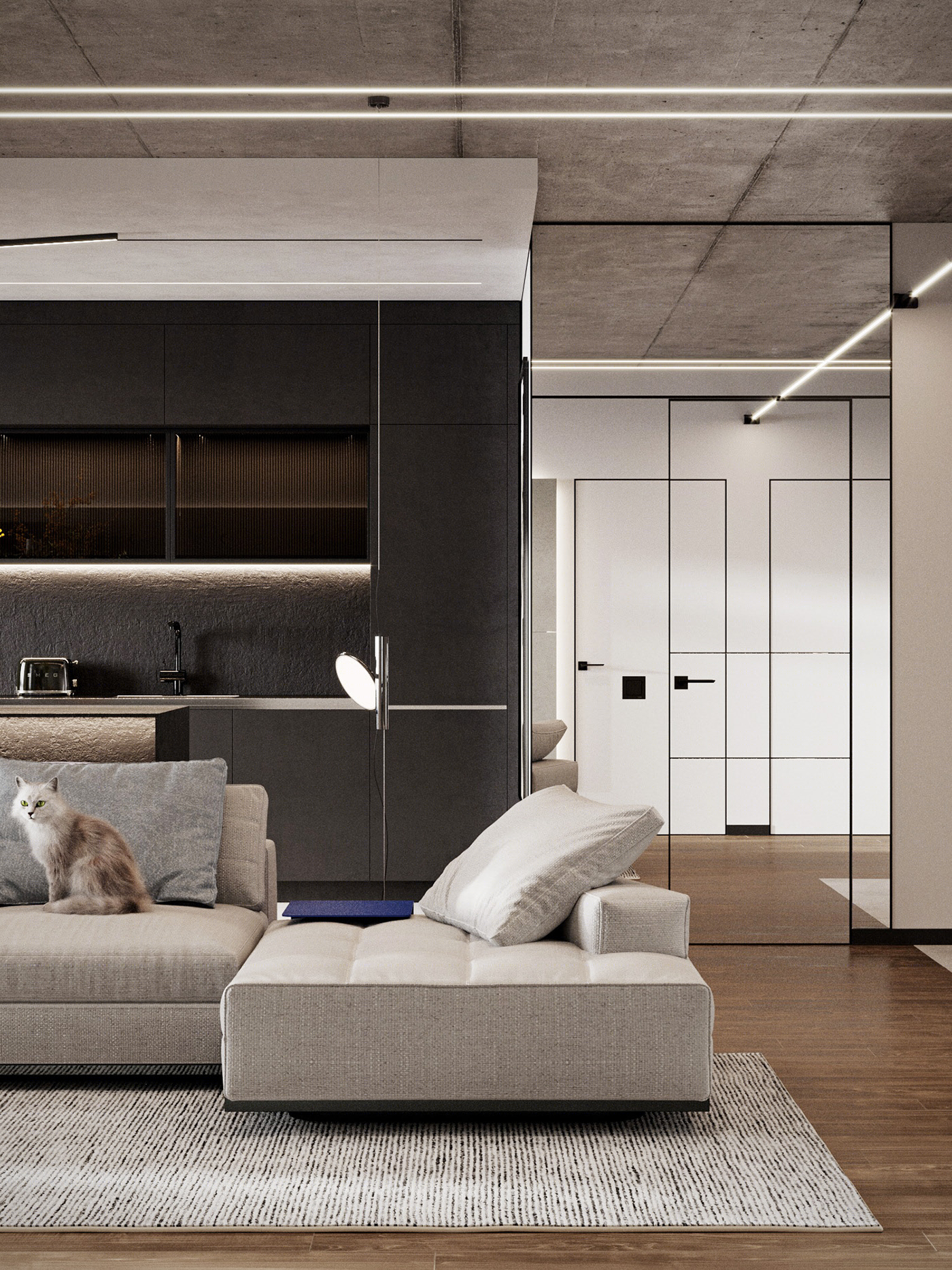 乌克兰90㎡住宅空间设计 超有范儿！-4