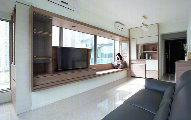 香港46㎡收纳型住宅-3