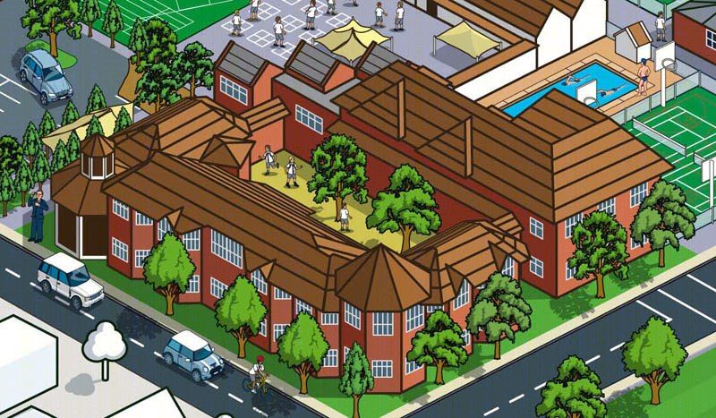 墨尔本 Brighton Grammar School 校园地图设计-12