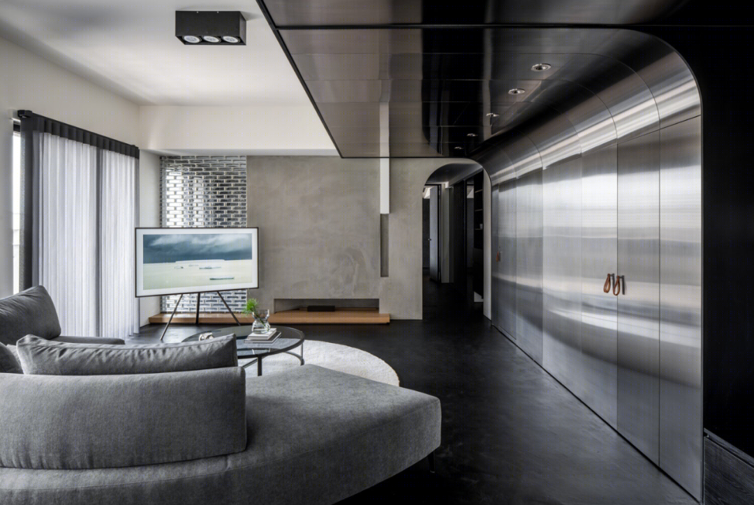 工业风极致魅力,122㎡Studio X4 设计案例解析-6