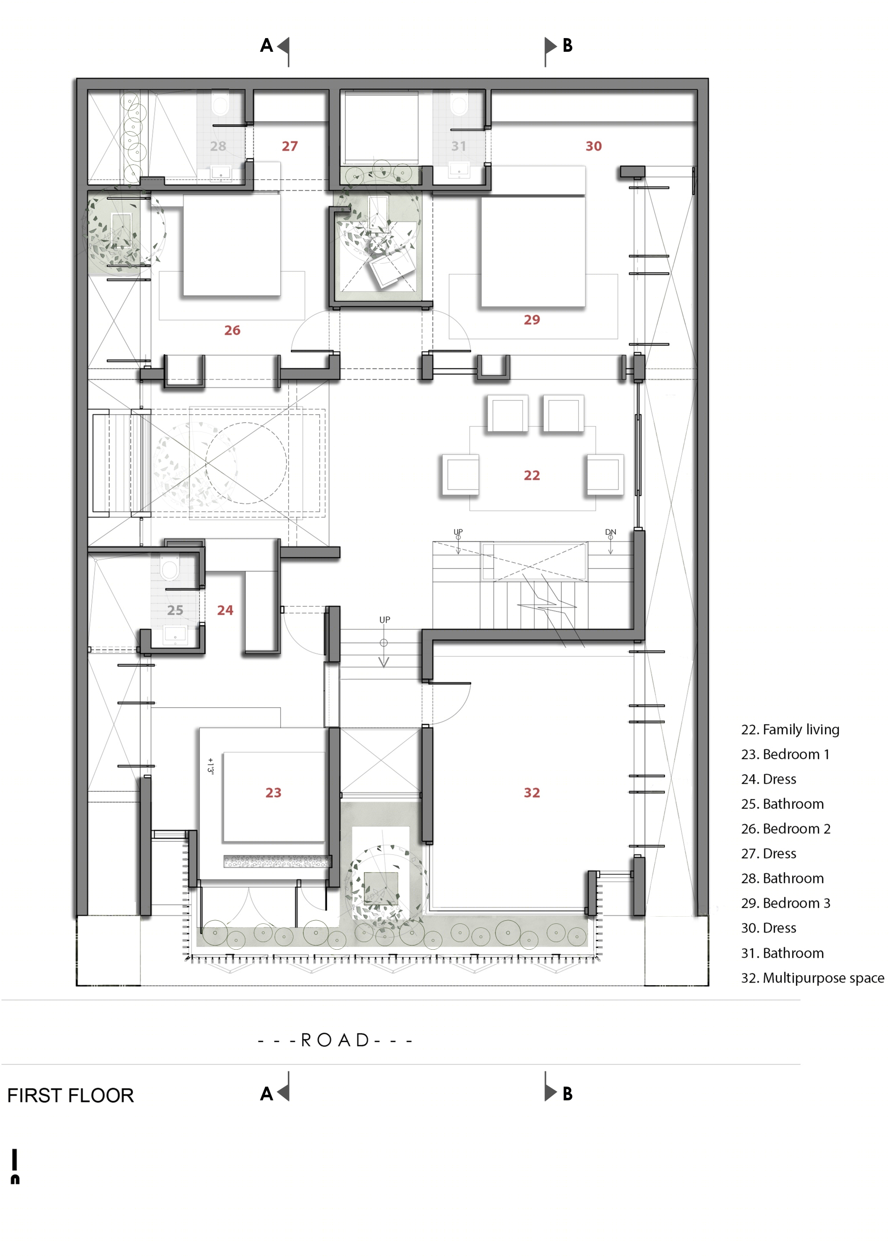 Le Tranquil House · 现代简约的宁静别墅设计丨印度本地治里-28