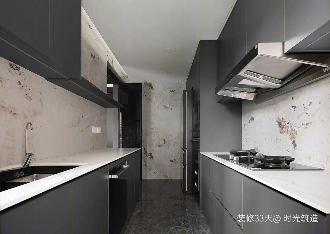 深圳 150 平现代深色二孩之家丨中国深圳丨时光筑造空间设计(深圳)-25