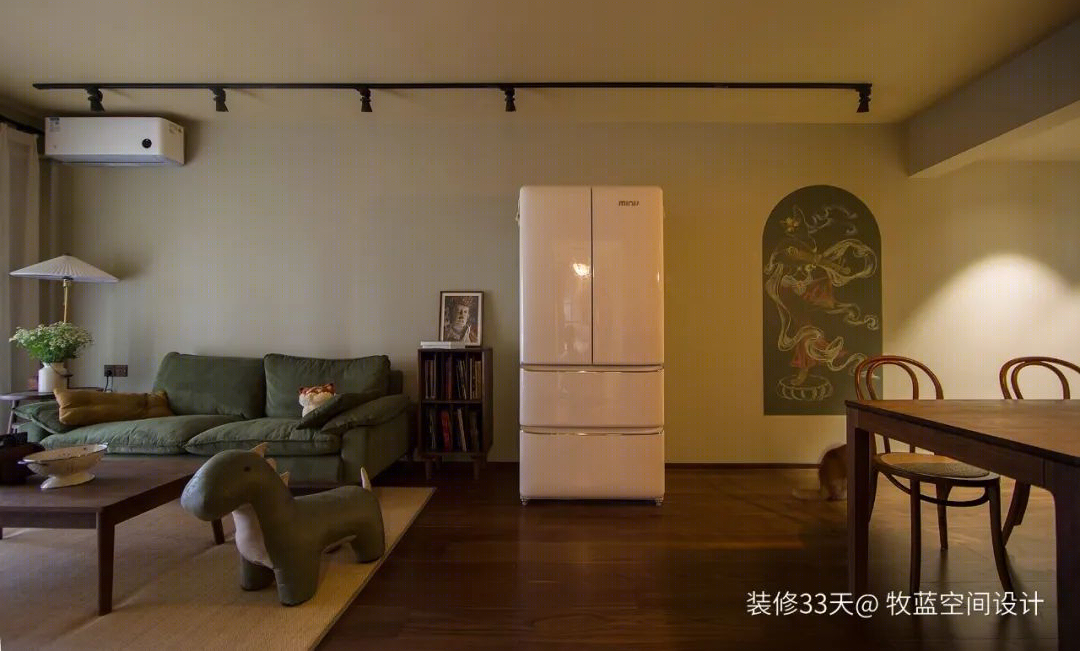 广州 88 平复古三室丨中国广州丨牧蓝空间设计（广州）-19