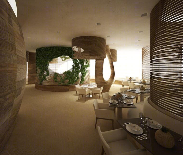 万豪 Serendipity 餐厅——自然元素打造的私密就餐空间-24
